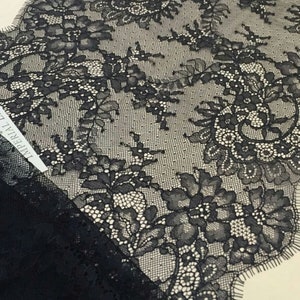 Black lace trim Wedding lace trim Lace trim Trimming White lace trim Pink lace trim Ivory lace trim White lace trim Lingerie Lace MM00062 image 2