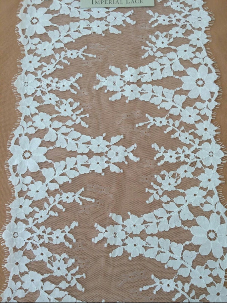 White Lace Trim Veil lace Wedding Lace Chantilly Lace Bridal Gown lace French Lace Garter lace White Lace Lingerie Lace MB0001