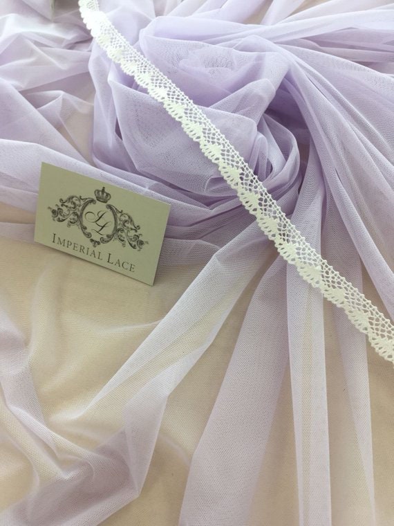 Lingerie net Lilac tulle fabric T00208 Lilac elastic tulle fabric Elastic net fabric Lilac tulle Lingerie net fabric