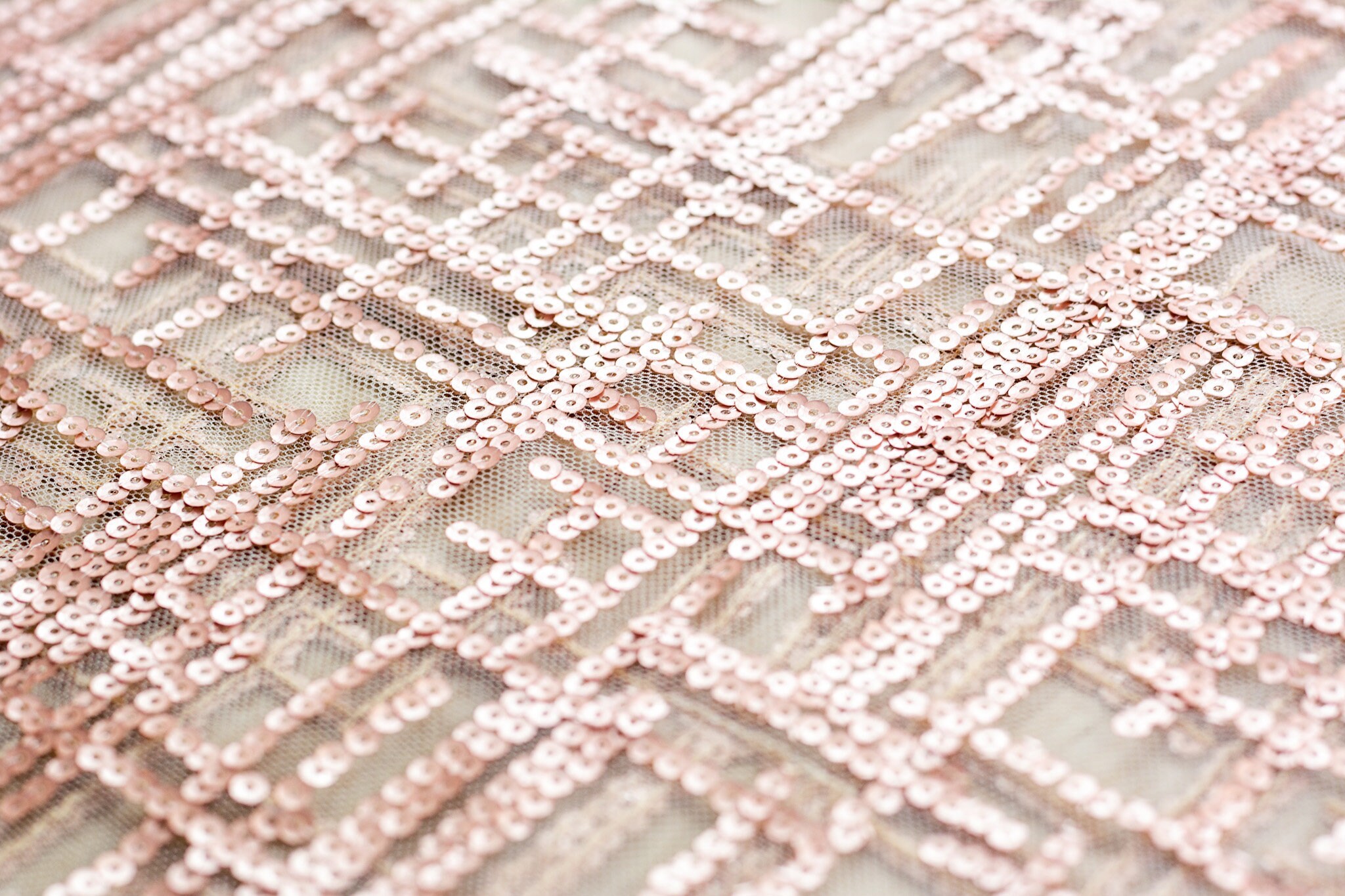 Rose Gold color lace fabric Luxury hand made pearl Etsy