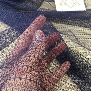 Blue tulle fabric, Lingerie blue net, Blue net fabric, Lingerie net fabric, Blue tulle, tulle fabric, Blue tulle fabric, Tulle, T00100
