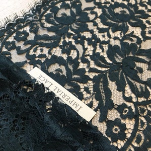 Dark green lace trimming, Chantilly Lace Trimming , Panties trim, Garter Lace, French Lace lace trim, Lingerie lace trim, Green trim MK00384
