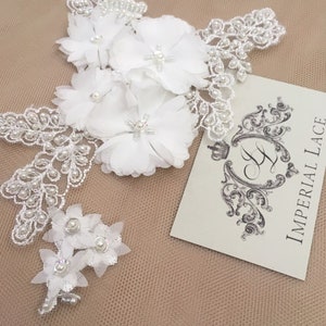 White lace applique, lace motif, lace applique, bridal lace fabric motive, wedding lace motive A00070