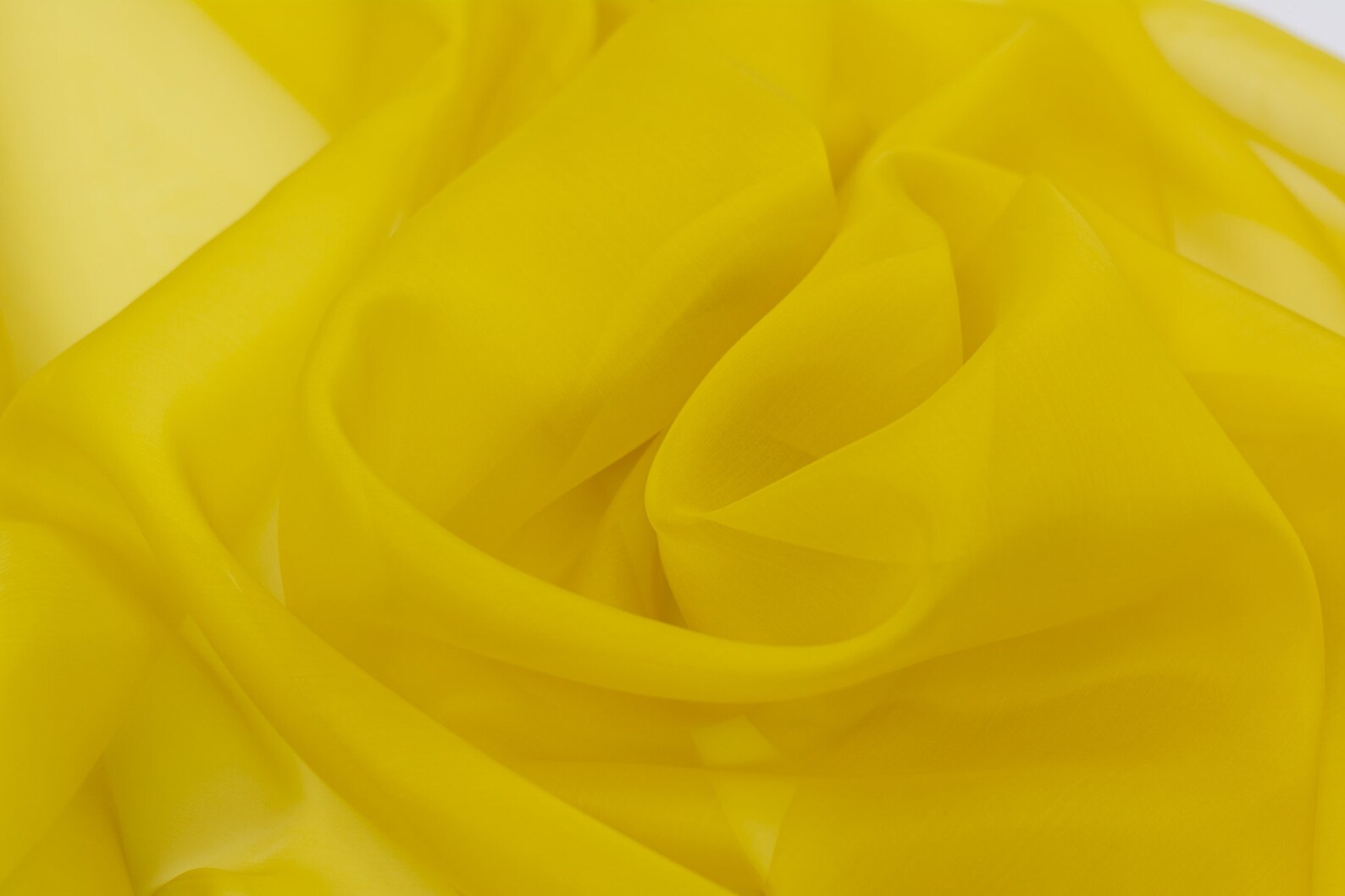Yellow Silk organza Pure Silk organza fabric Bridal Silk Etsy