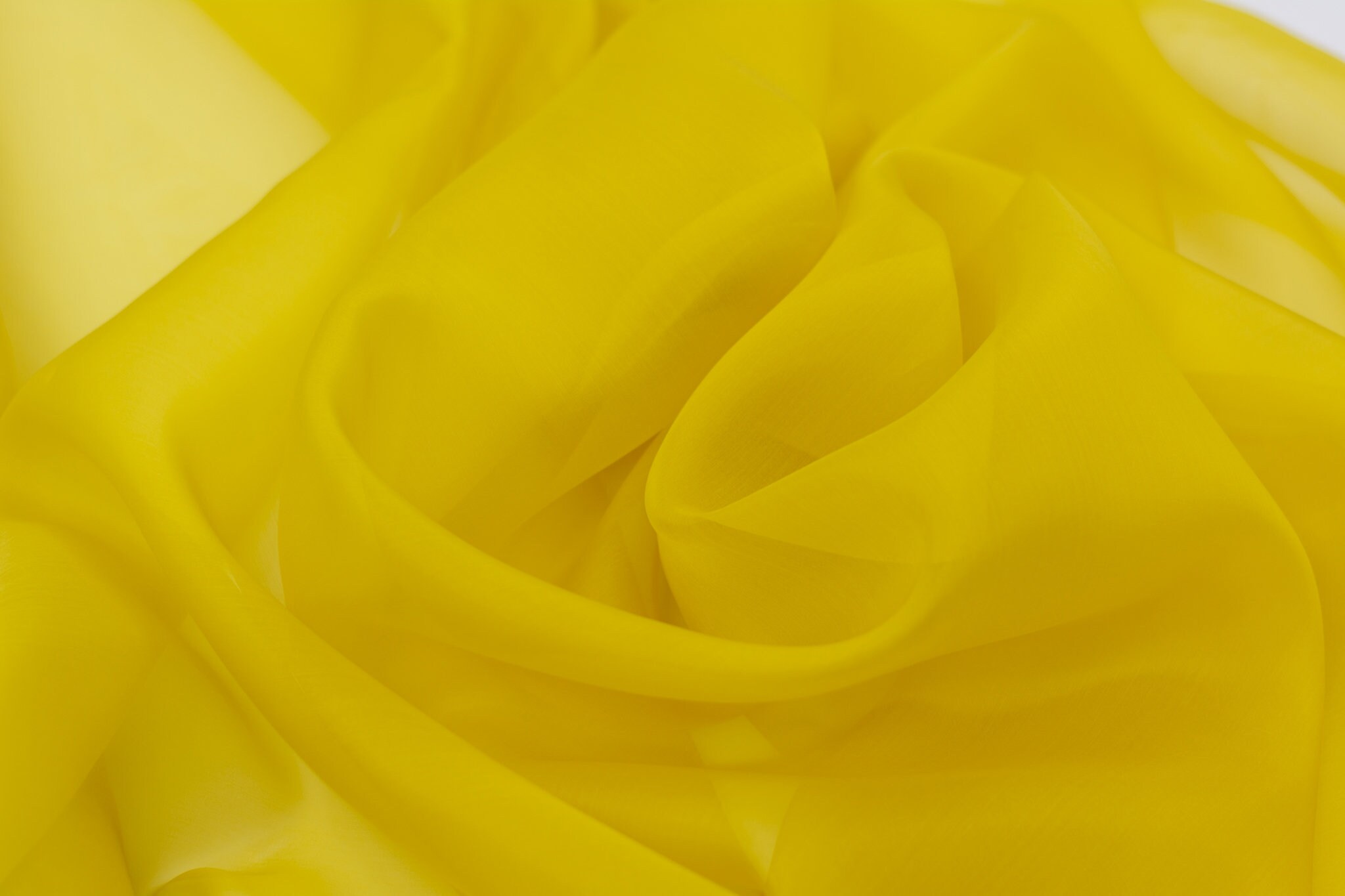 Yellow Silk organza Pure Silk organza fabric Bridal Silk Etsy