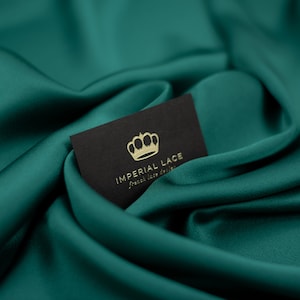 Green Satin fabric, Satin fabric, Lingerie fabric, Acetate fabric, Fabric for dress, Premium satin, Elastic fabric, Dress fabric Z00794