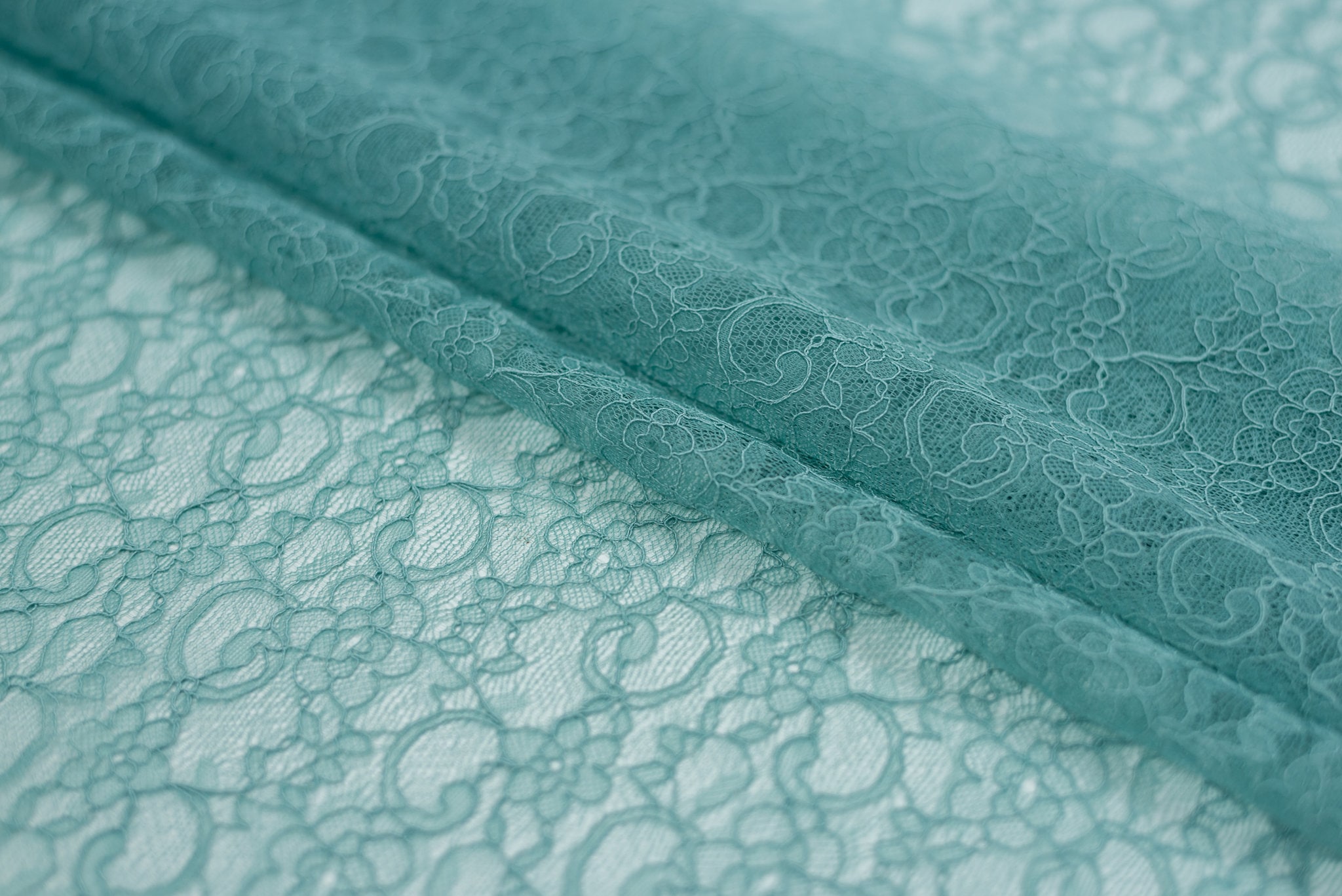 Blue Lace Fabric Tiffany Blue Lace French Lace Wedding Etsy