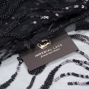 3D lace fabric Beaded Lace Fabric French Lace Wedding Lace Black Lace Veil lace Lingerie Lace Chantilly Lace Alencon lace M00209