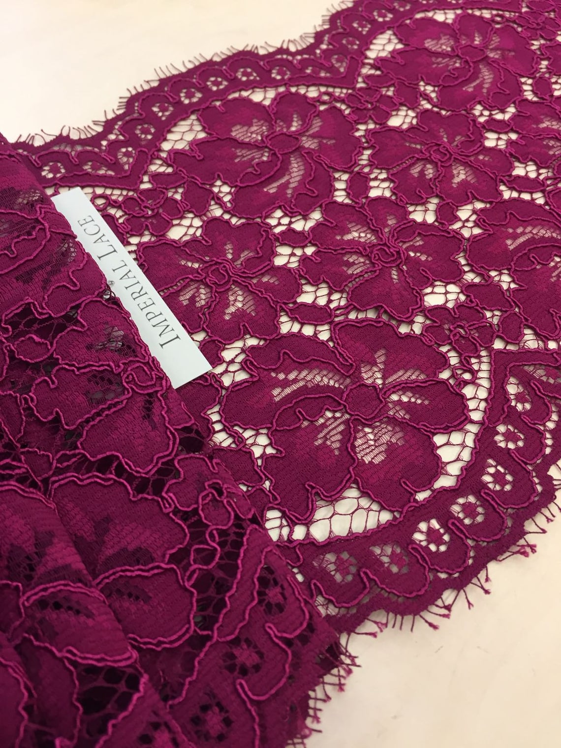 Red Burgundy Lace Fabric Wedding Lace Lingerie Lace - Etsy