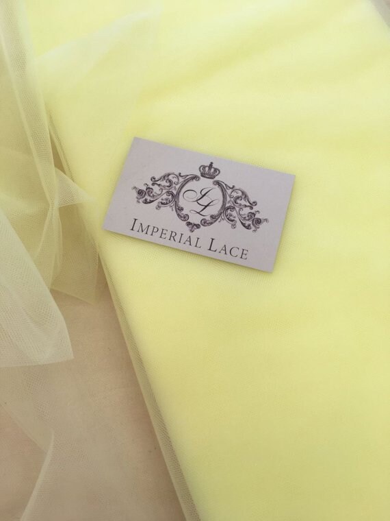 Citrus yellow tulle fabric, Yellow Soft tulle fabric sell by the Meter, Premium soft tulle fabric, Yellow tulle, Tulle fabric, T00149
