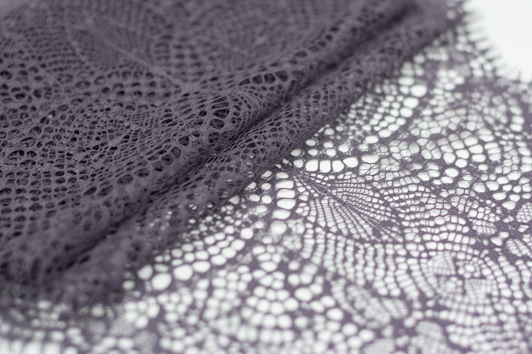 Lilac Lace Trim, Lace Fabric, Chantilly Lace, Garter Lace Trim