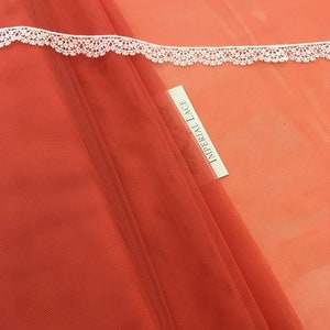 Orange tulle fabric, Orange Soft tulle fabric sell by the Meter, Premium soft tulle fabric, Orange tulle, Tulle fabric, T00060