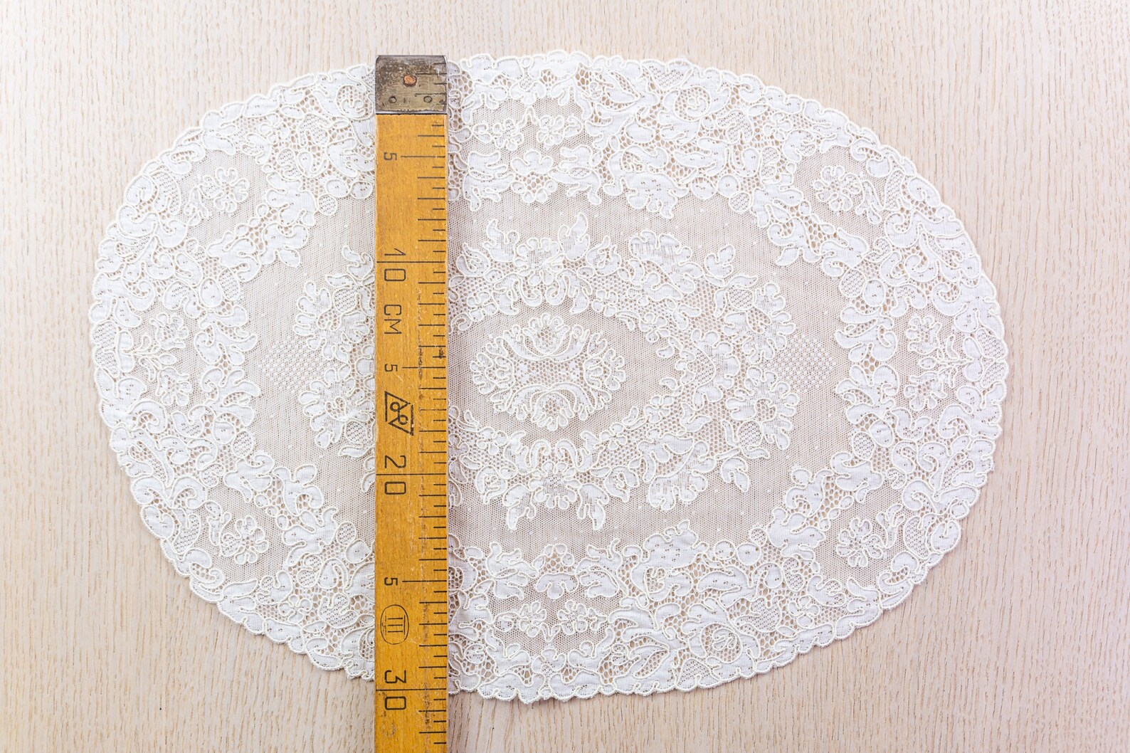 Ivory French Lace Table Placemat White Vintage Style French Etsy