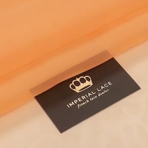 Orange Silk organza, Pure Silk organza fabric, Bridal Silk fabric, Silk organza, Fabric By the Yard, Premium fabric, Wedding Silk Z00536