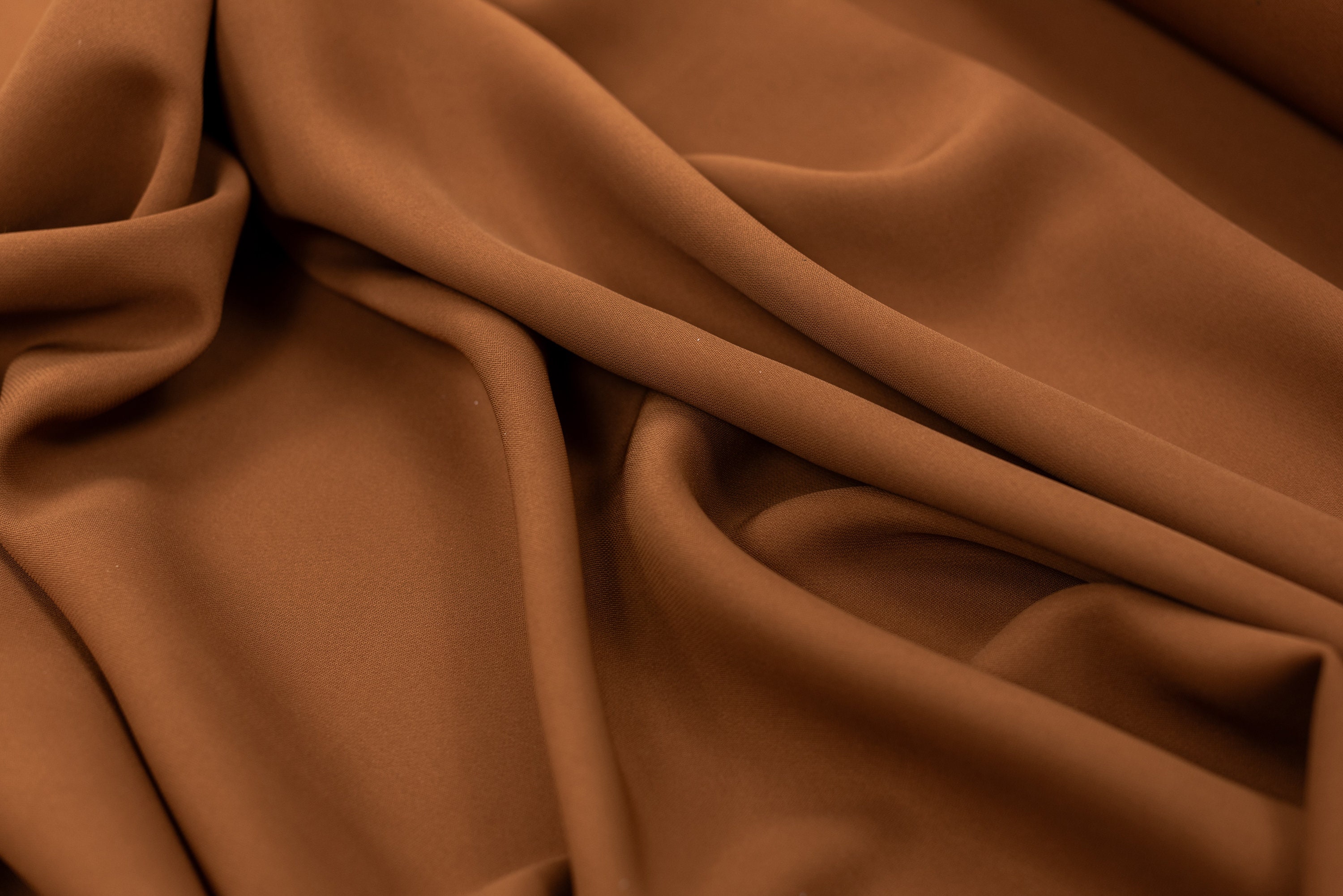 Metallic Bronze Color Cady Fabric, Dark Bronze Viscose Metallic Bronze Color Cady Fabric, Dark Bronze Viscose