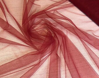 Red tulle fabric, Lingerie red net, Red net fabric, Lingerie net fabric, Tulle, Red fabric, Red tulle, Tulle fabric, T00214