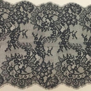 Black lace trim Wedding lace trim Lace trim Trimming White lace trim Pink lace trim Ivory lace trim White lace trim Lingerie Lace MM00062 image 4