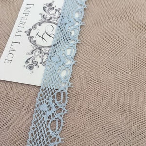 Gray chantilly Lace trimming French Lace trim, Chantilly lace trim ,Embroidery lace trim,Wedding Lace by the yard ,Veil lace MK00294 image 1