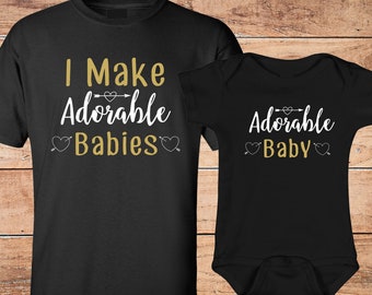 Bijpassende outfit voor papa en baby | Shirts voor vader en pasgeborene
