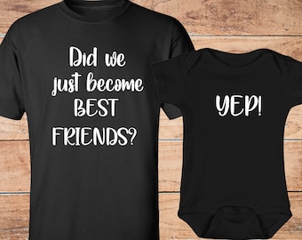 Daddy and Baby Matching Shirt & Baby bodysuit Set - USA Made