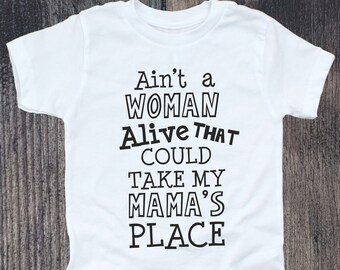 Camiseta divertida para niños pequeños: No hay mujer como mi mamá