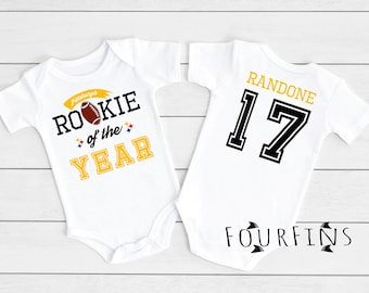 Pittsburgh Fans Football baby clothes Personalized Football baby outfit Pittsburgh Steelers fans Custom football onsie Steelers baby clothes