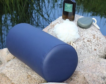 Synthetic leather bolster 40 x 15 cm, Half storage pad, Knee roll, Massage, Relaxation roll, Exercise roll, Therapy roll