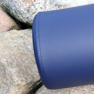 Synthetic leather bolster 40 x 15 cm, Half storage pad, Knee roll, Massage, Relaxation roll, Exercise roll, Therapy roll image 6