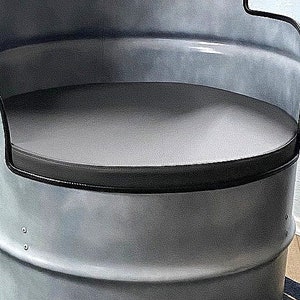 Coussin de siège de baril de pétrole coussin rond en cuir synthétique, coussin de baril, coussin de siège de baril de pétrole à partir de 34 x 4 cm coussin tabouret de bar coussin de chaise coussin de chaise image 2