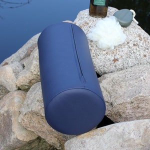 Synthetic leather bolster 40 x 15 cm, Half storage pad, Knee roll, Massage, Relaxation roll, Exercise roll, Therapy roll image 7