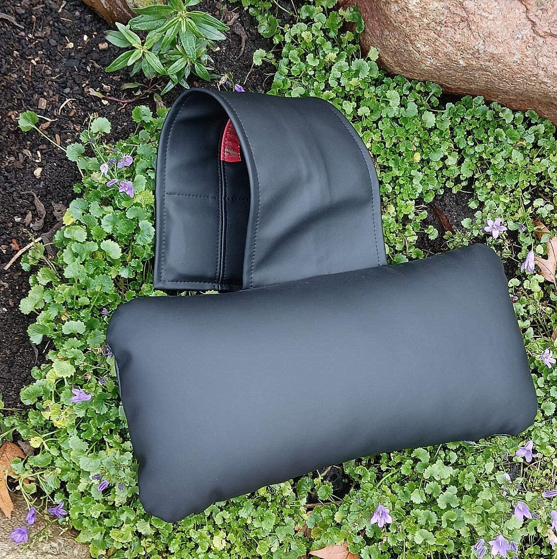Karawunzlator neck pillow artificial leather 40 x 20 cm with weight, relaxation pillows, neck pillows, back cushions