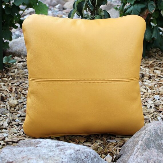 Leather pillows etsy top
