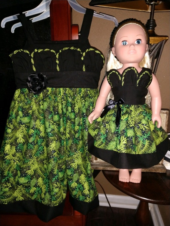 matching doll dress
