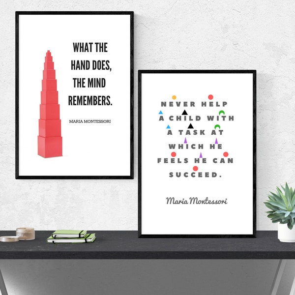 Montessori Printable Quotes Etsy