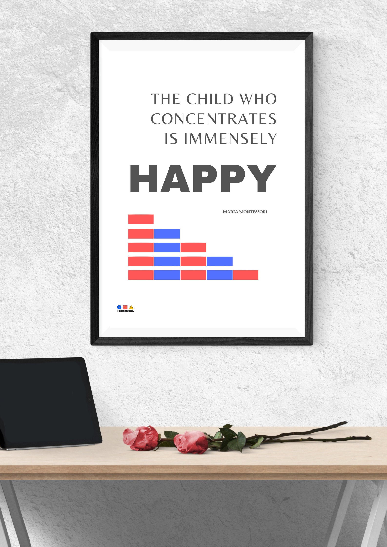 Montessori Quote Printable Poster Wall Art Decoration the Child Who ...