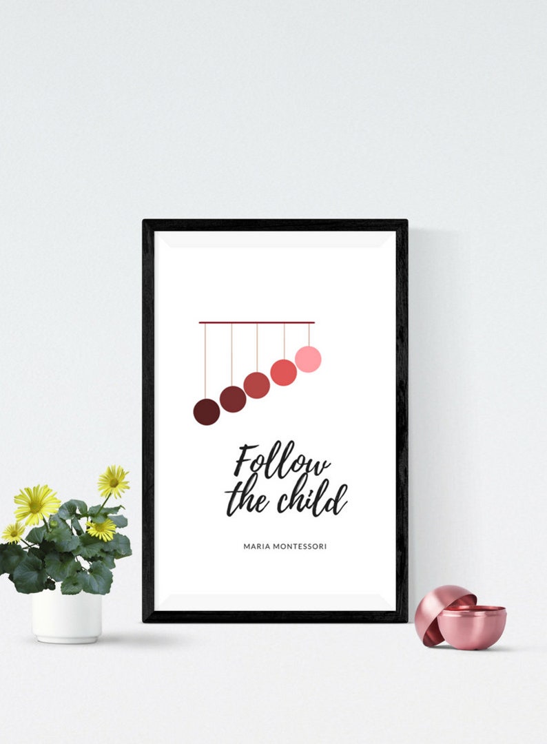 Montessori Printable Poster Wall Art Decoration Follow the Child for ...