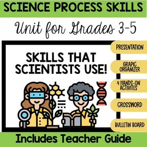 Science Process Skills- BIG Unit with Bulletin Board and Hands-On Activities