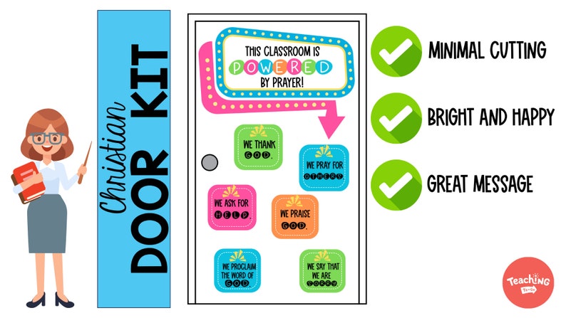 Back to School Christian Door Display: This Classroom is Powered by ...