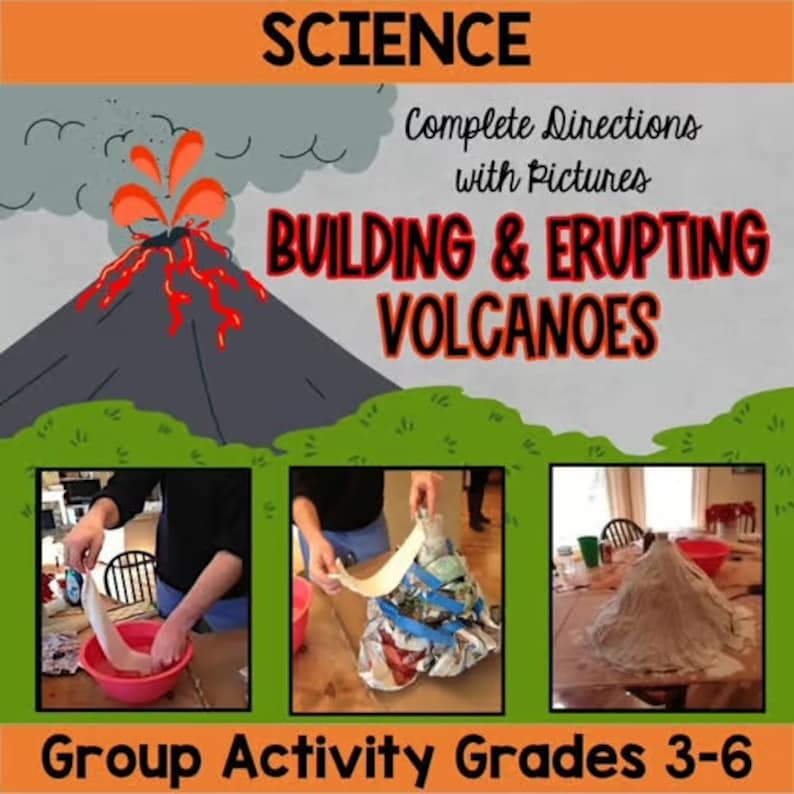 Science: Guide to Building and Erupting Volcanoes - Etsy