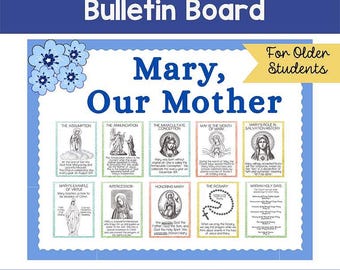 Catholic Mary Bulletin Board Posters: Teaching Resource (Older Students)