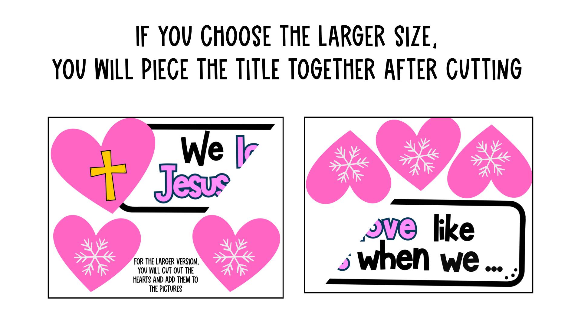 Winter Christian Bulletin Board: Love Like Jesus - Etsy