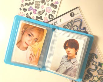 FILLED Cute Kawaii Kpop Photocard Checkered Heart Binder/Album/Collect Book