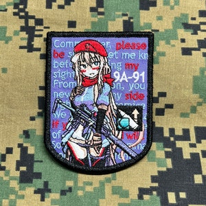 9A-91 Russian T-Doll (Tactical Doll) Girls' Frontline Morale Anime Patch