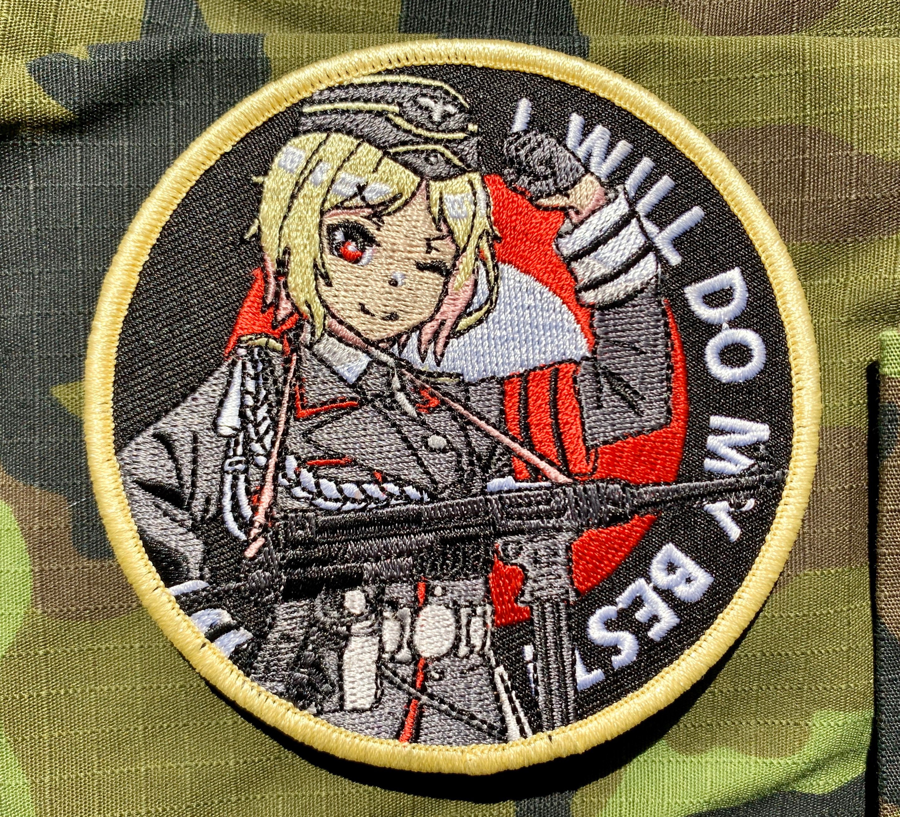 German Mp40 Ww2 Waifu Girl Morale Anime Patch Etsy