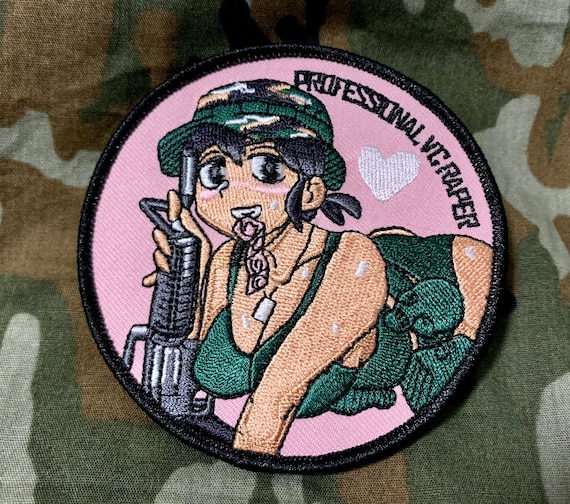 Anime Waifu - embroidered patch 10x10 CM