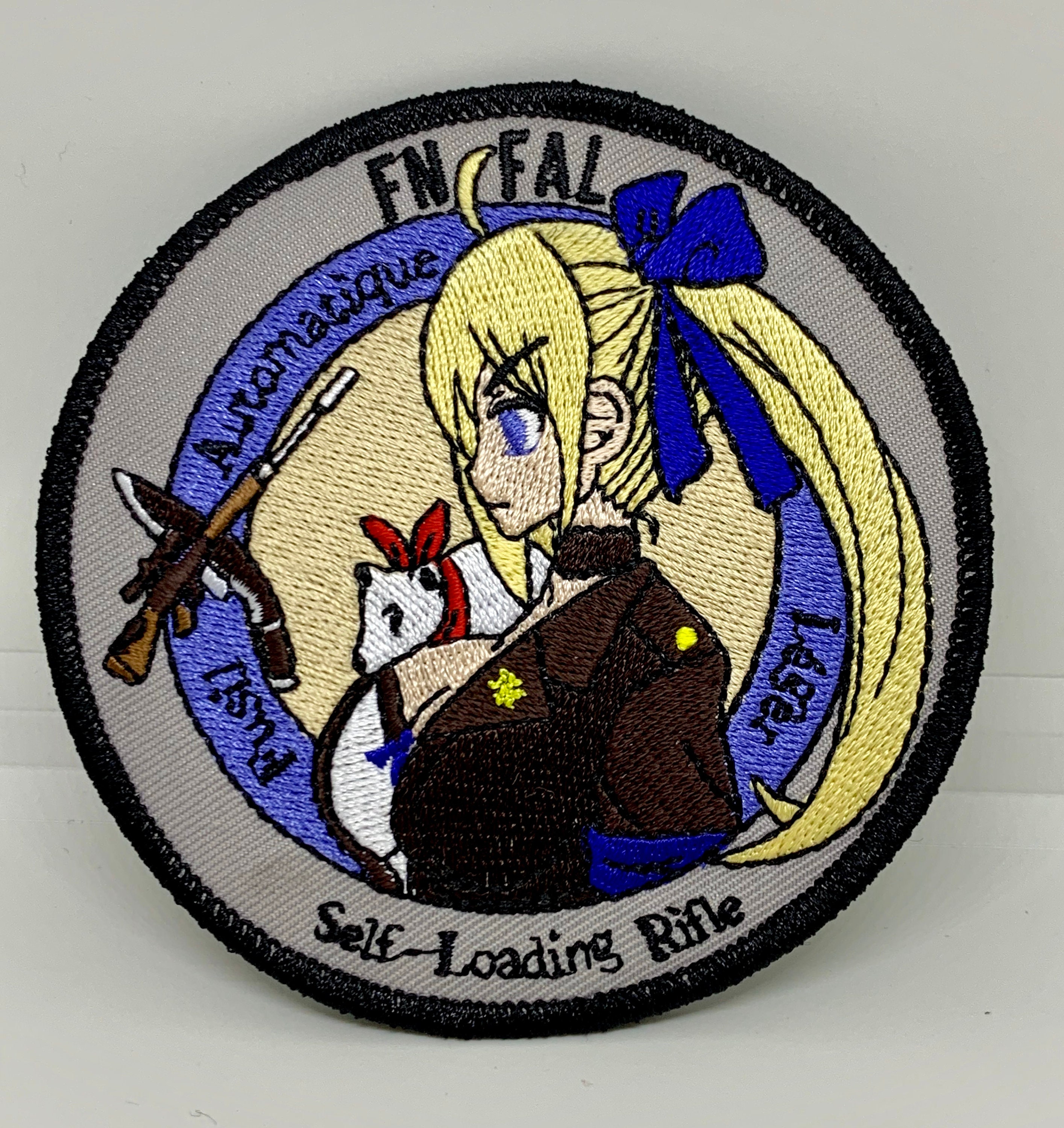 Anime Kantai Collection SHIMAKAZE Embroidered Patches Cosplay Badge Arm Bag  Costume Patch 4 Applique Accessories Round