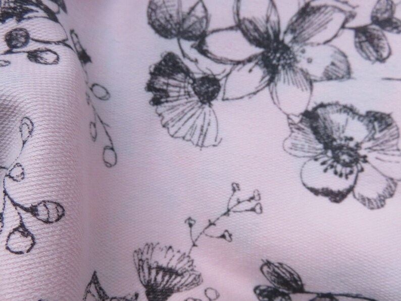 Sweat-shirt-fabric flowers