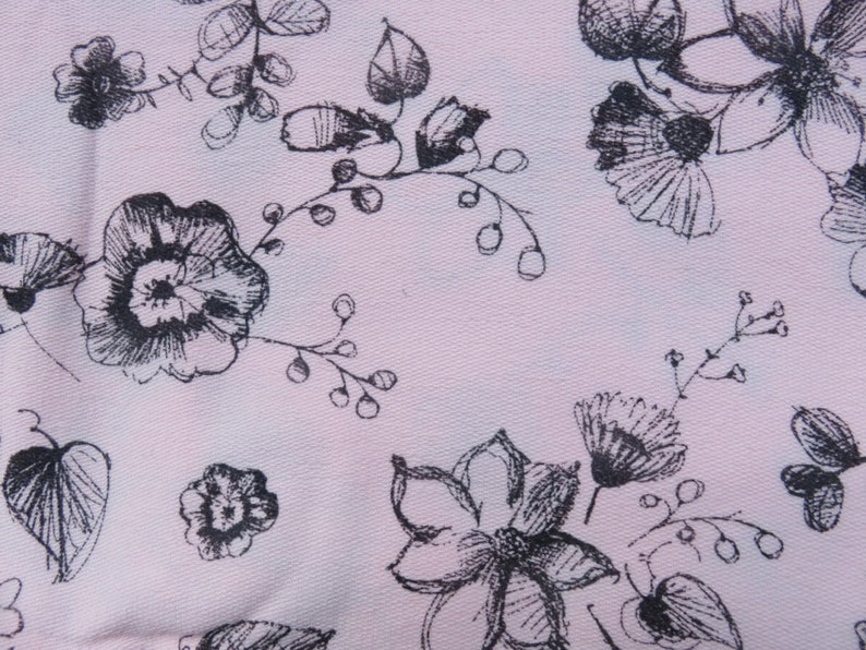 Sweat-shirt-fabric flowers