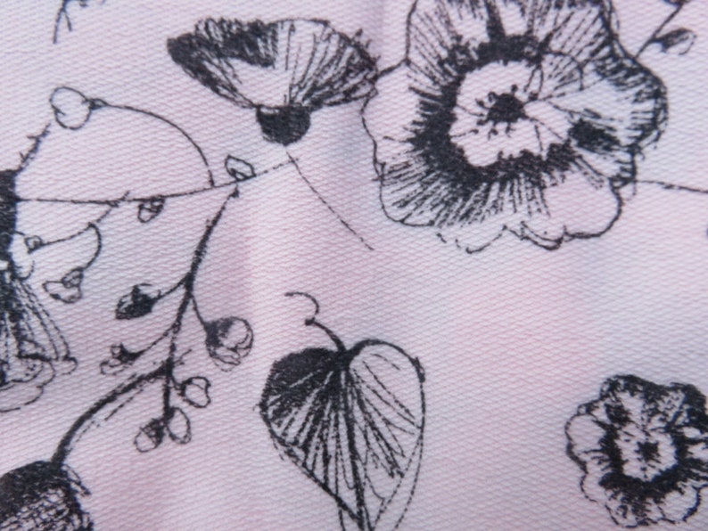 Sweat-shirt-fabric flowers
