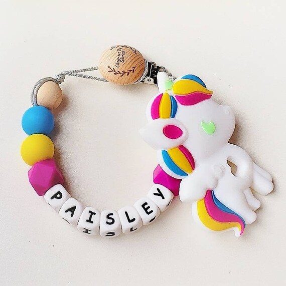 unicorn baby teether
